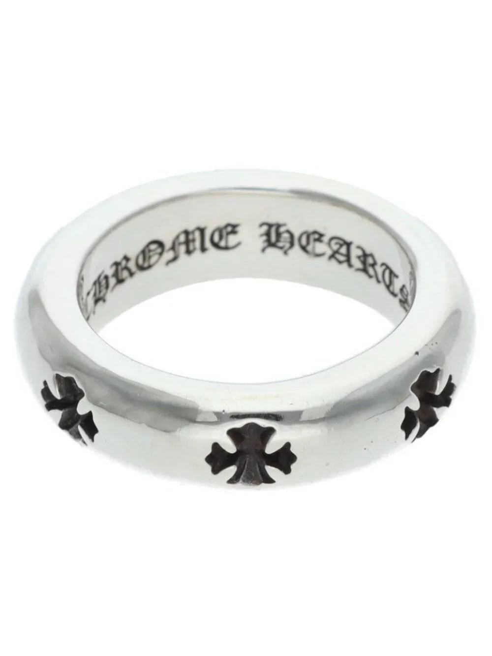 Chrome Hearts Negative CH Plus Silver Ring